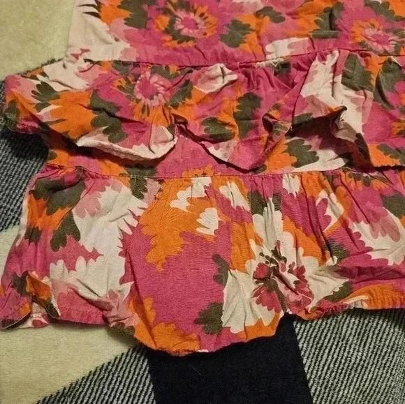 Faded Glory Girls Red and Pink Multicolor Ruffled Summer Dress Size 4T - Picture 3 of 9